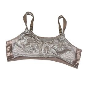 Vintage playtex bra 38c nude beige front clasp